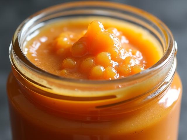Close up of organic fermented superfood showing texture